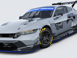 Mustang GT3 2024 Template 3D Model