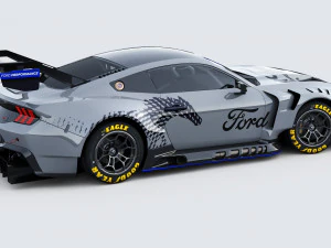 Mustang GT3 2024 Template 3D Model