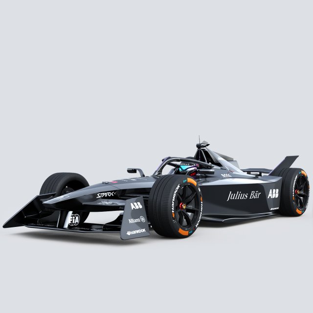Formula E Gen3 2023 Template Modello 3D .c4d .max .obj .3ds .fbx .stl .blend 