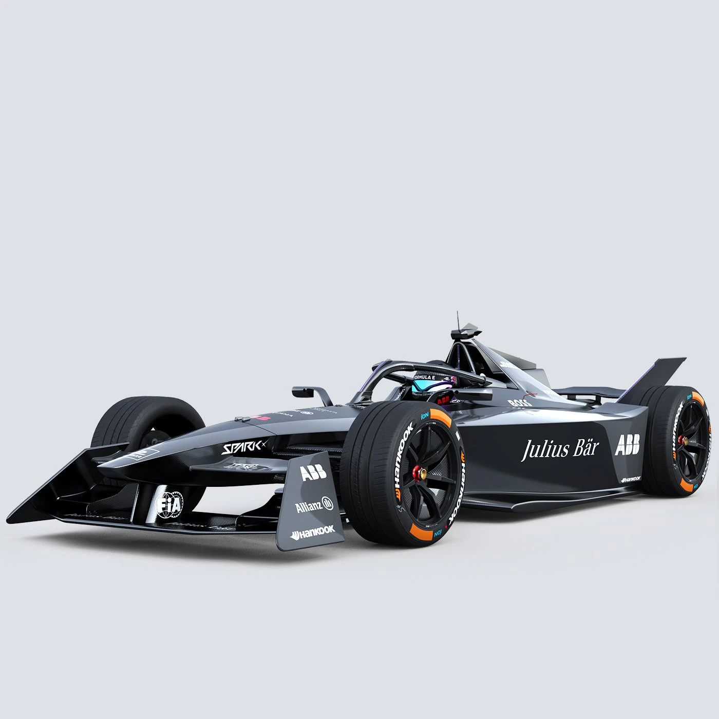 Formula E Gen3 2023 Template 3D Model .c4d .max .obj .3ds .fbx .stl .blend 