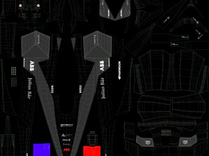 Formula E Gen3 2023 Template 3D Model