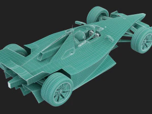 Formula E Gen3 2023 Template 3D Model
