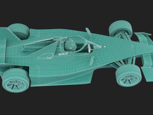 Formula E Gen3 2023 Template 3D Model