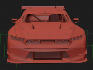 Mustang GT3 2024 Template v2 Modello 3D