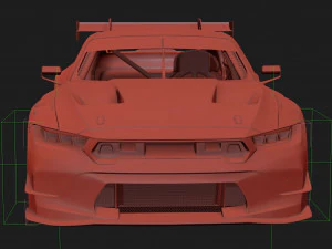 Mustang GT3 2024 Template v2 3D Model