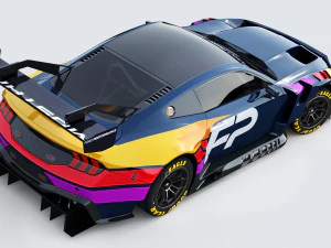 Mustang GT3 2024 Template v2 3D Model