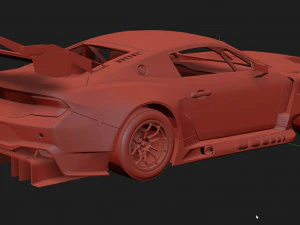 Mustang GT3 2024 Template v2 3D Model