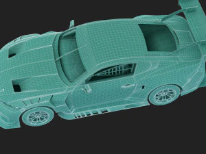 Mustang GT3 2024 Template v2 3D Model