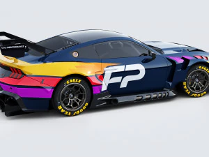 Mustang GT3 2024 Template v2 3D Model