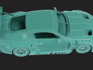 Mustang GT3 2024 Template v2 Modello 3D