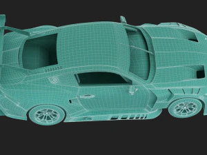 Mustang GT3 2024 Template v2 3D Model