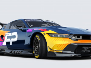 Mustang GT3 2024 Template v2 Modello 3D