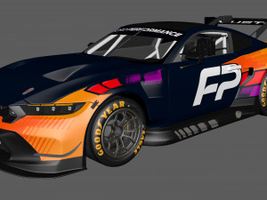 Mustang GT3 2024 Template v2 Modello 3D