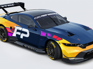 Mustang GT3 2024 Template v2 Modello 3D
