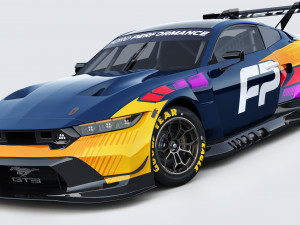 Mustang GT3 2024 Template v2 Modello 3D