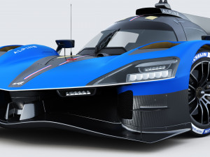 Alpine A424 Lemans 2024 3D मॉडल