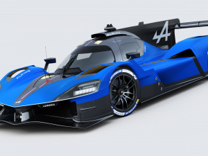Alpine A424 Lemans 2024 3D मॉडल