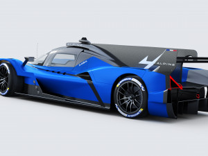 Alpine A424 Lemans 2024 3D मॉडल