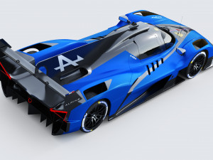 Alpine A424 Lemans 2024 3D मॉडल