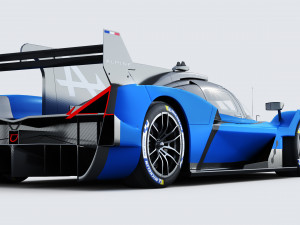 Alpine A424 Lemans 2024 3D मॉडल