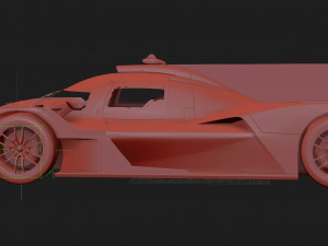 Alpine A424 Lemans 2024 3D मॉडल