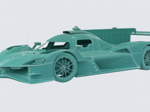 Alpine A424 Lemans 2024 3D मॉडल
