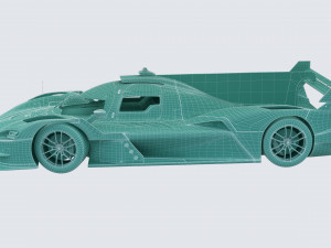 Alpine A424 Lemans 2024 3D मॉडल