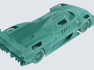 Alpine A424 Lemans 2024 3D मॉडल