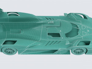 Alpine A424 Lemans 2024 3D मॉडल