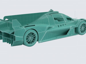 Alpine A424 Lemans 2024 3D मॉडल