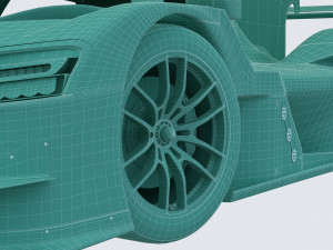 Alpine A424 Lemans 2024 3D मॉडल