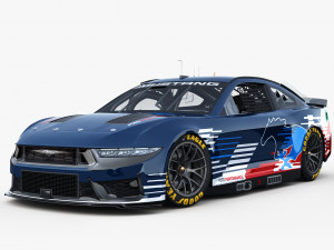 Ford-Mustang Nascar 2024 Template 3D Model