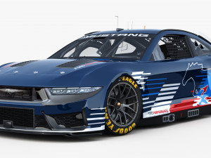Ford-Mustang Nascar 2024 Template Modelo 3D