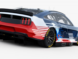 Ford-Mustang Nascar 2024 Template Modelo 3D