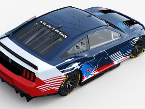 Ford-Mustang Nascar 2024 Template Modelo 3D