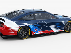 Ford-Mustang Nascar 2024 Template Modelo 3D