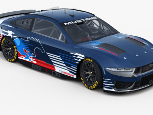 Ford-Mustang Nascar 2024 Template Modelo 3D