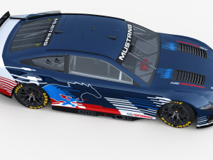 Ford-Mustang Nascar 2024 Template Modelo 3D