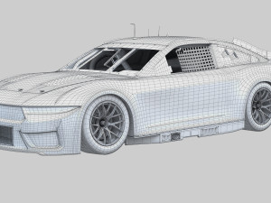 Ford-Mustang Nascar 2024 Template Modelo 3D