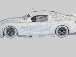 Ford-Mustang Nascar 2024 Template Modelo 3D