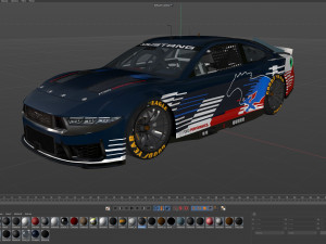 Ford-Mustang Nascar 2024 Template Modelo 3D