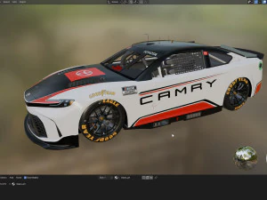 Ford-Mustang Nascar 2024 Template 3D Model