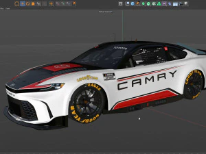 Ford-Mustang Nascar 2024 Template 3D Model