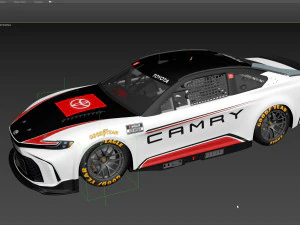 Ford-Mustang Nascar 2024 Template 3D Model