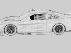 Ford-Mustang Nascar 2024 Template 3D Model