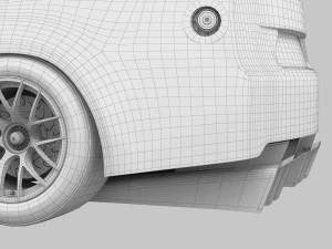 Ford-Mustang Nascar 2024 Template 3D Model