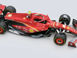 F1 Ferrari SF24 2024 3D Model