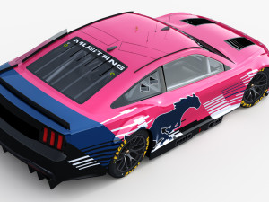 Nascar Mustang 2024 Template 3D Model