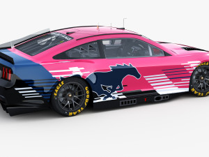 Nascar Mustang 2024 Template 3D Model