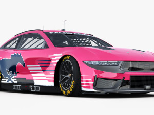Nascar Mustang 2024 Template 3D Model